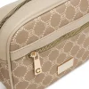 Borsa a tracolla beige da Donna con stampa monogram Carrera Jeans