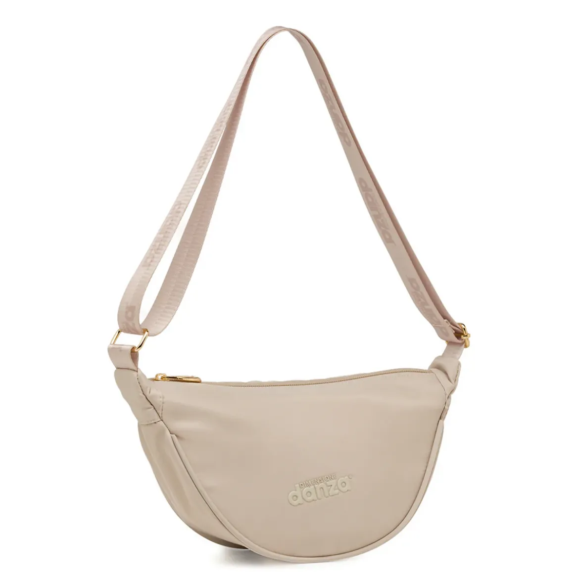 Borsa a Tracolla Beige da Donna a mezzaluna Dimensione Danza