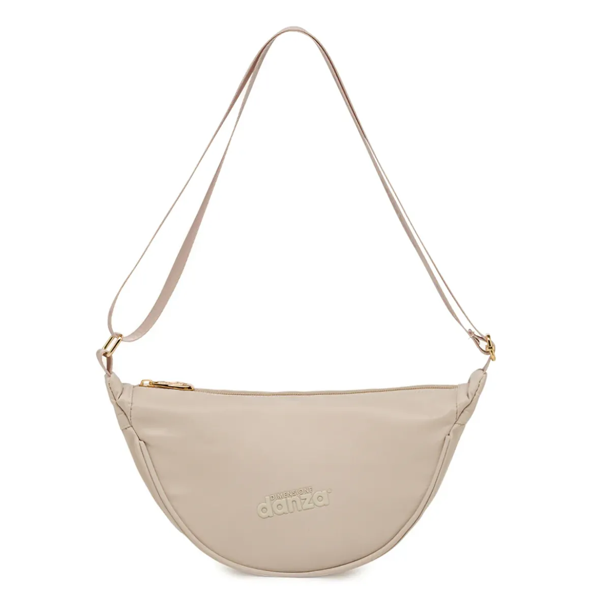 Borsa a Tracolla Beige da Donna a mezzaluna Dimensione Danza