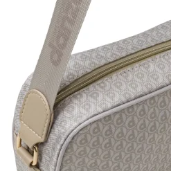 Borsa a tracolla beige Donna con logo allover Dimensione Danza