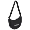 Borsa a tracolla da donna adidas nera con logo a contrasto