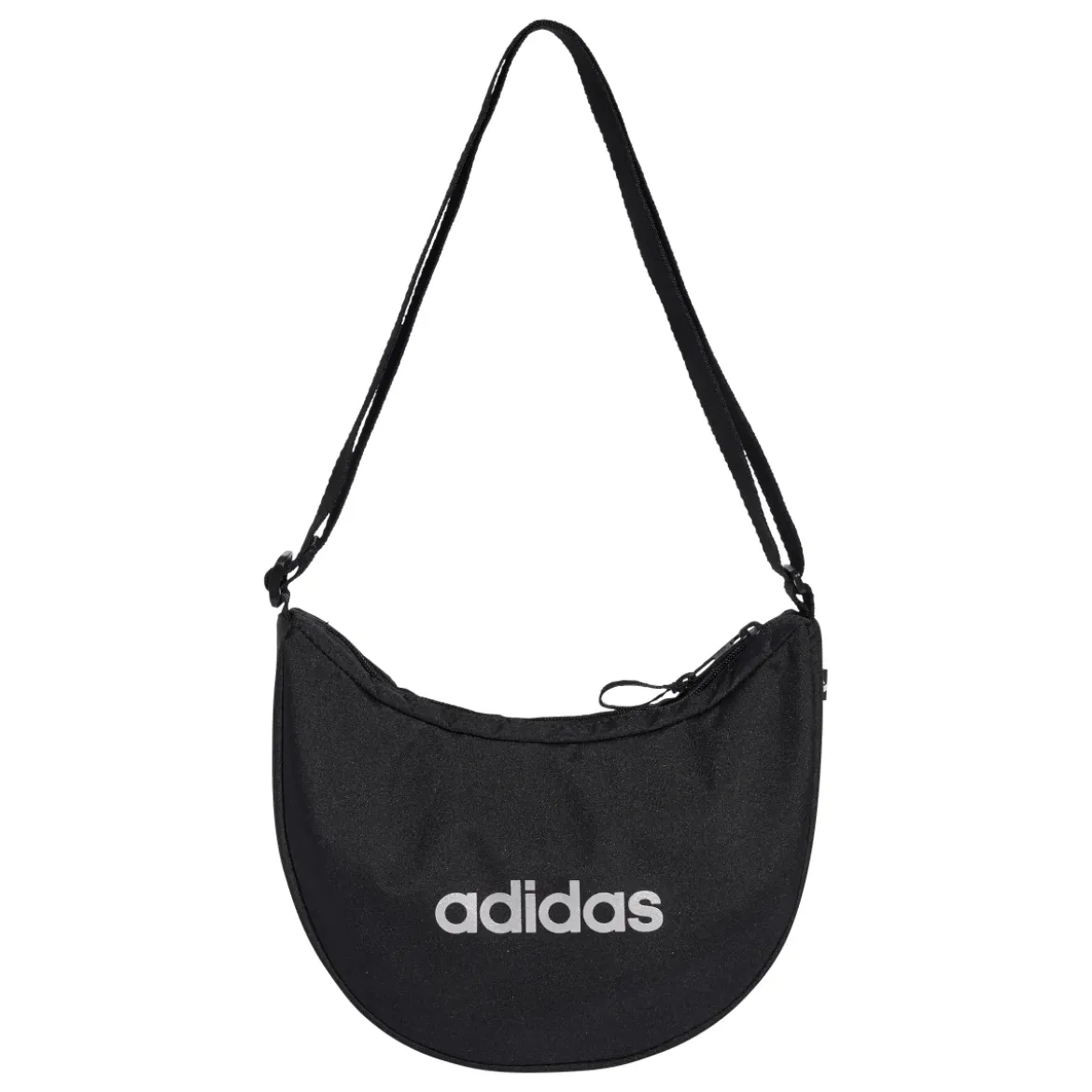 Borsa a tracolla da donna adidas nera con logo a contrasto