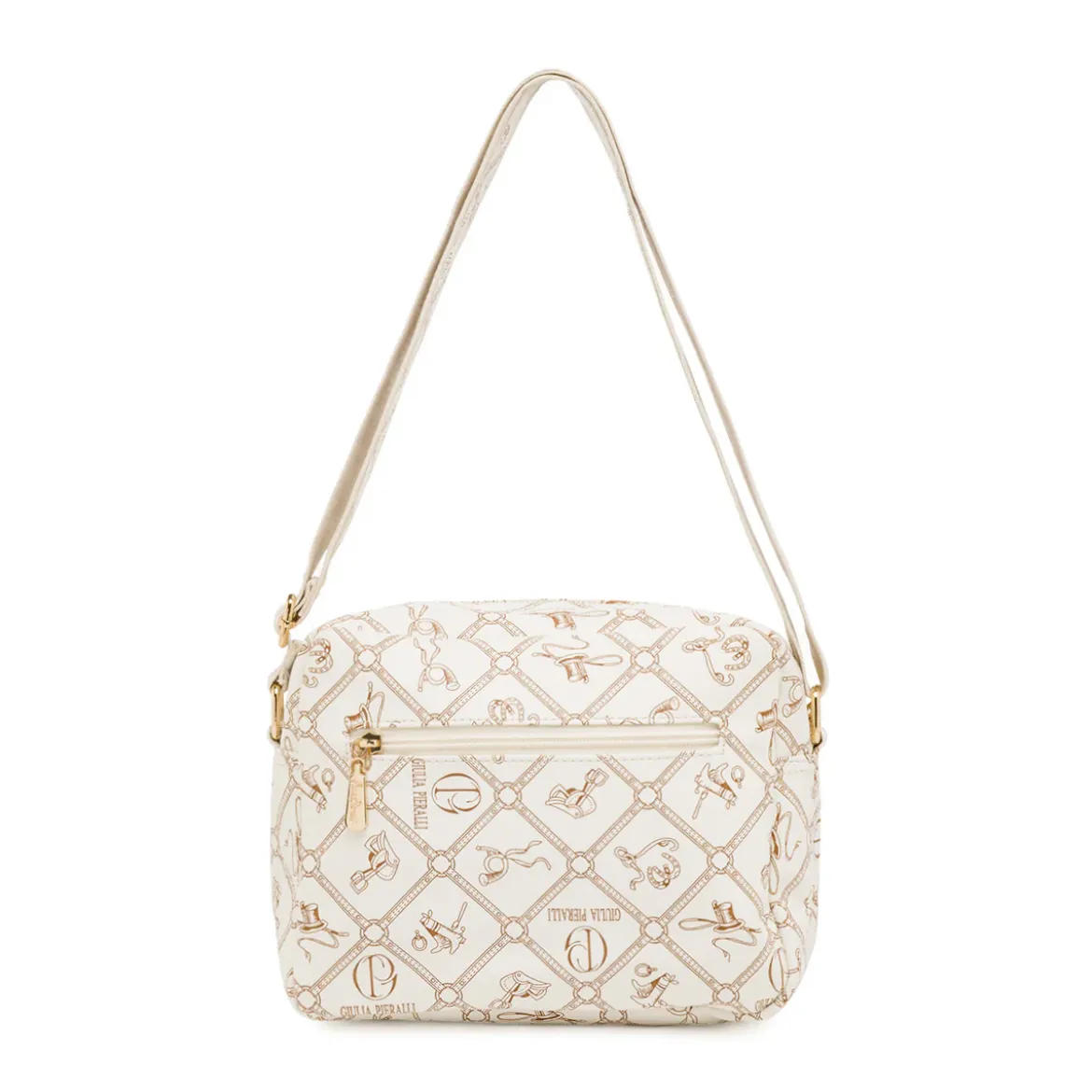 Borsa a tracolla da Donna beige con tasche Giulia Pieralli