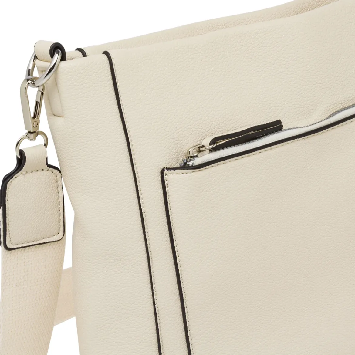 Borsa a Tracolla da Donna Bianca con tasca Lora Ferres