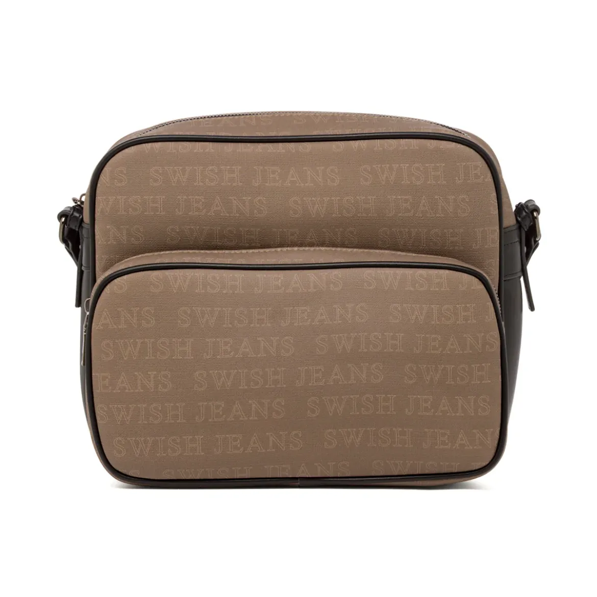 Borsa a Tracolla da Donna Marrone con Doppia Tasca Swish Jeans