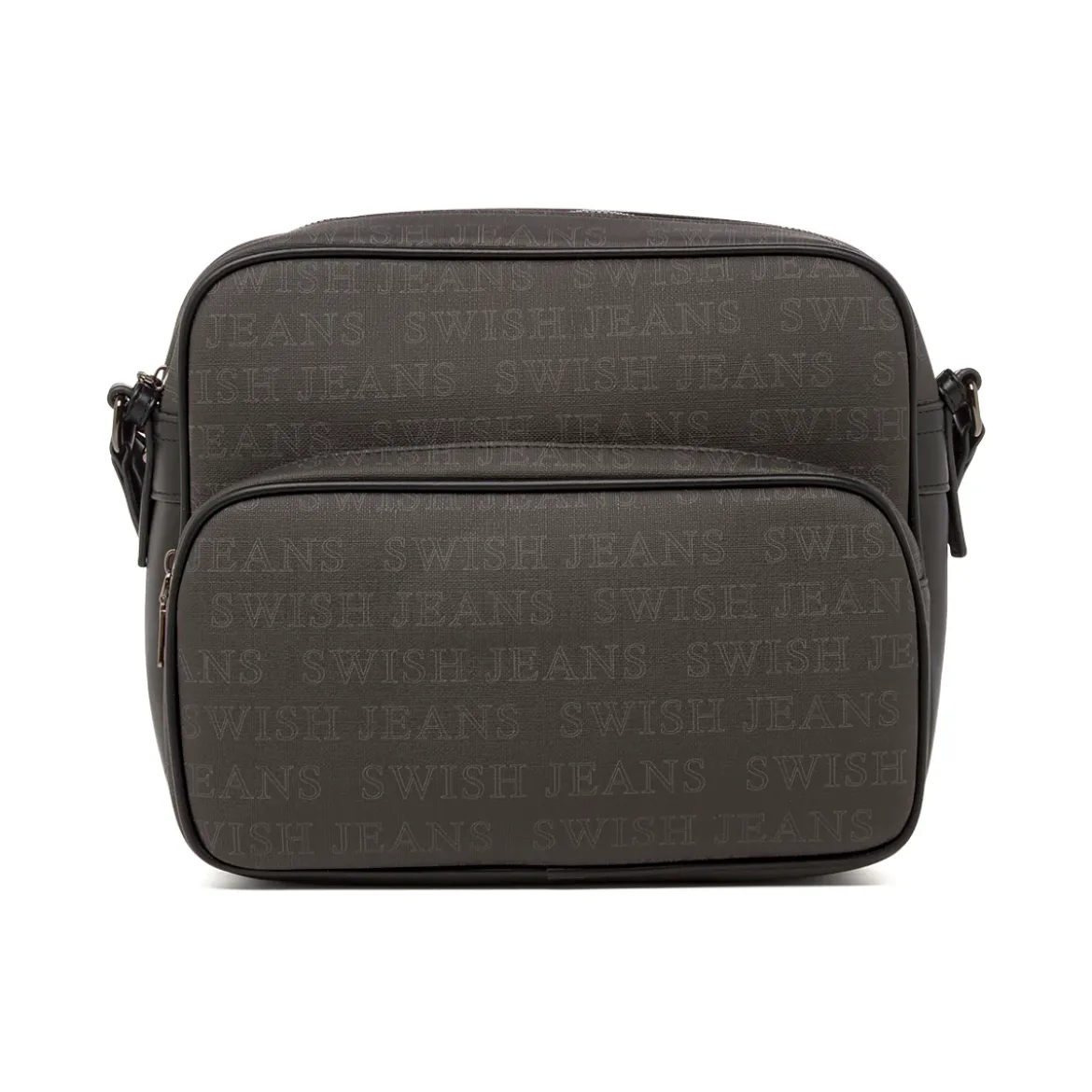 Borsa a Tracolla da Donna Nera con Doppia Tasca Swish Jeans