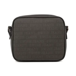 Borsa a Tracolla da Donna Nera con Doppia Tasca Swish Jeans