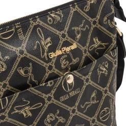 Borsa a tracolla da Donna nera con tasca frontale Giulia Pieralli