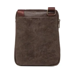 Borsa a tracolla marrone da Uomo con tasca frontale Carrera Jeans