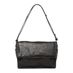 Borsa a tracolla nera da Donna effetto invecchiato Lora Ferres