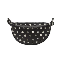 Borsa a tracolla nera da Donna a mezzaluna con borchie Lora Ferres
