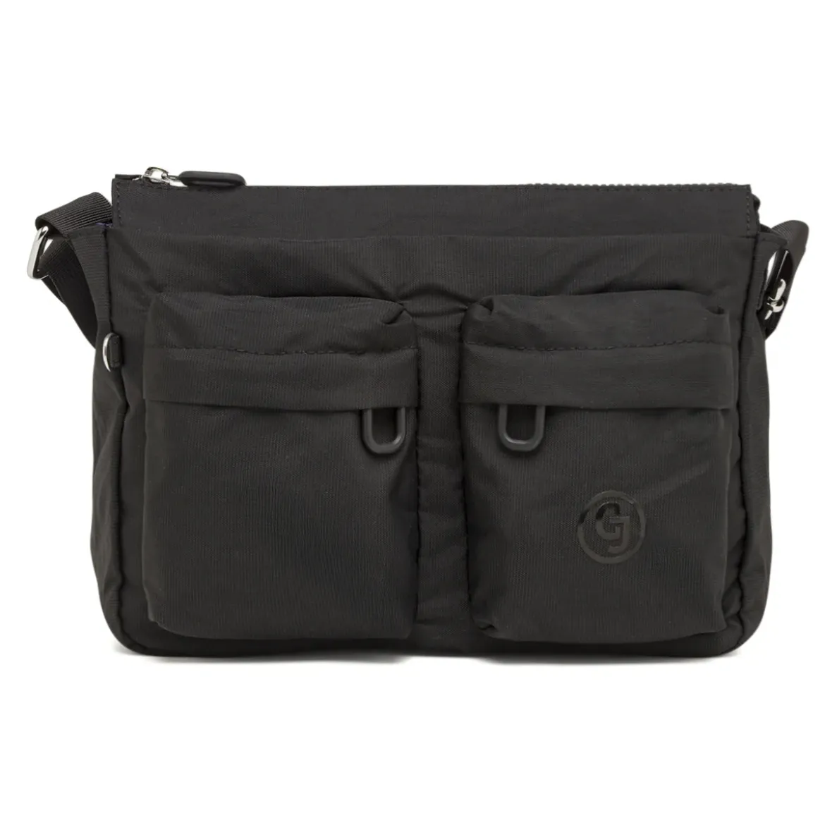 Borsa a tracolla Nera Donna in tessuto tecnico con tasche Carrera Jeans