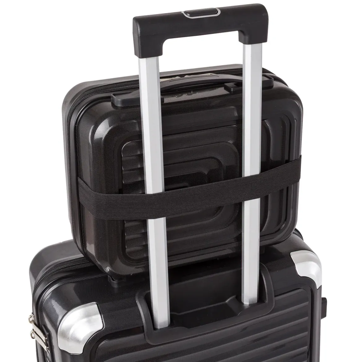 Borsa cabina nera rigida con attacco trolley Romeo Gigi Milano