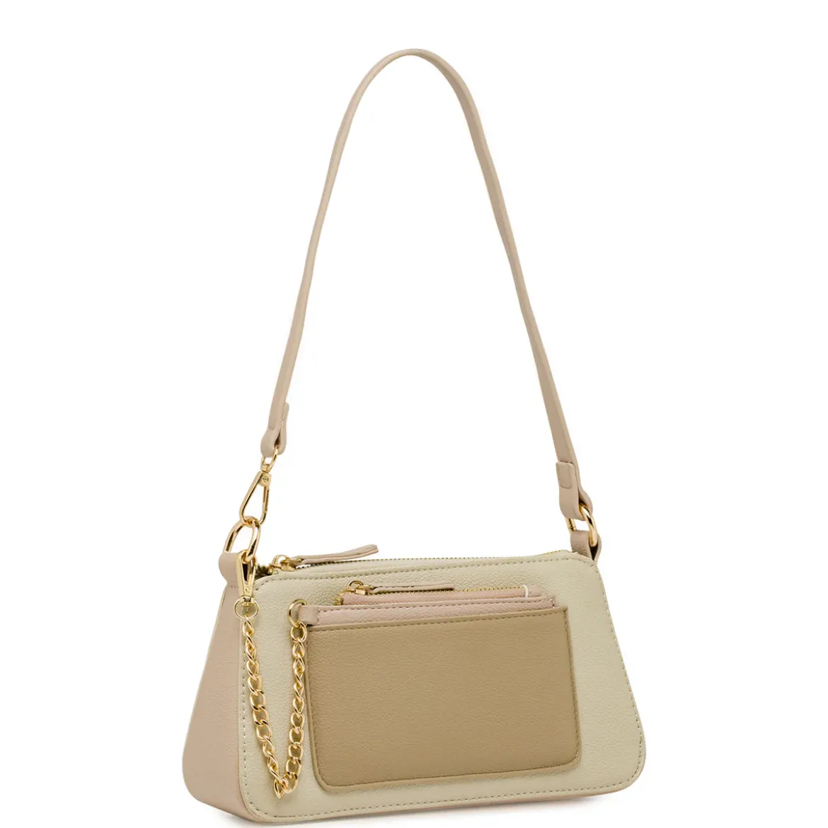 Borsa da Donna Beige con tripla pochette Lora Ferres