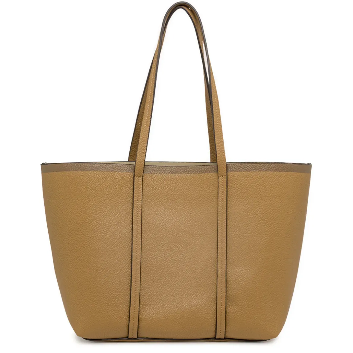 Borsa Donna Marrone con porta tessere a contrasto Lora Ferres