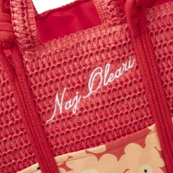Borsa mare da Donna fucsia con fantasia floreale Naj Oleari