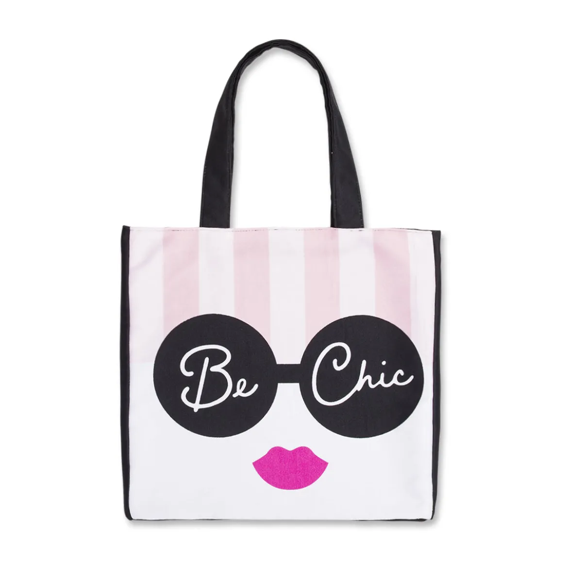 Borsa Mare in Tessuto Camomilla Milano Donna a Righe rosa e bianco