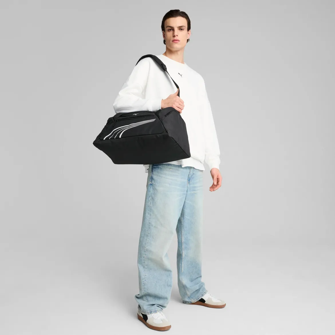 Borsa sportiva con tasche e logo in contrasto frontale FUNDAMENTAL Puma