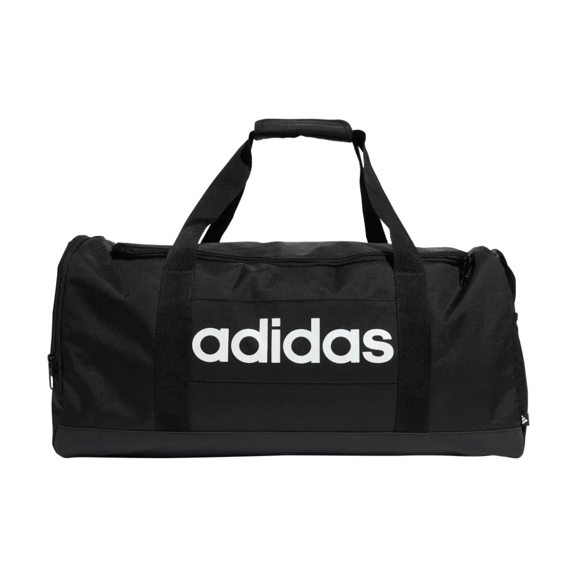 Borsa sportiva nera con logo frontale adidas