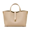 Borsa Tote Bag donna rosa Lora Ferres con tracolla e dettaglio dorato