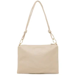 Borsa tracolla da Donna beige con anelli dorati Lora Ferres