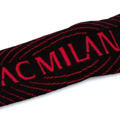 Calzini antiscivolo neri da bambino con logo Milan