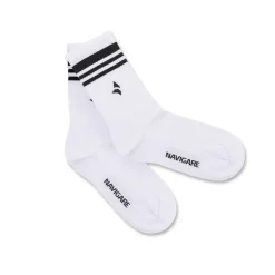 Calzini bianchi da Uomo sportivi con righe set da 3 Navigare