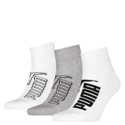 Calzini 3 paia corti bianchi e grigi Unisex Puma