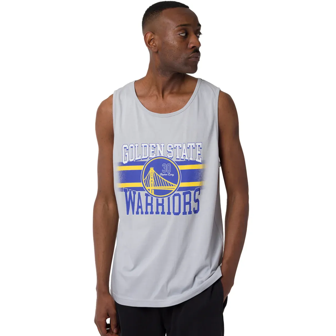 Canotta sportiva grigia da Uomo della squadra Golden State Warrior NBA