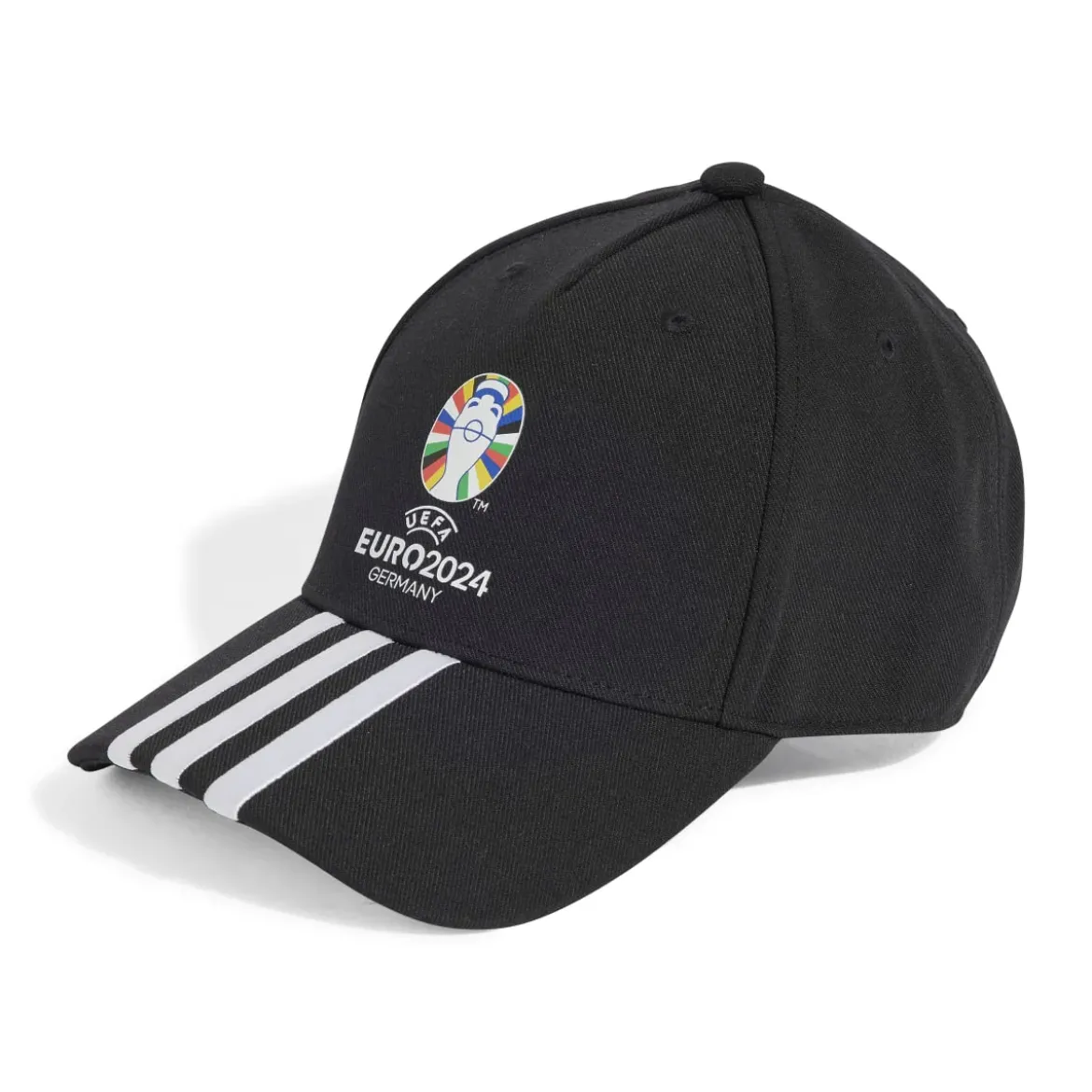 Cappellino con visiera nero e bianco adidas UEFA EURO24 Official Emblem