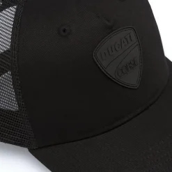 Cappello Baseball Cap da Uomo nero con rete traspirante Ducati