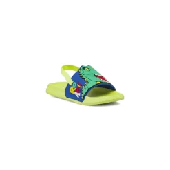 Ciabatte a fascia con elastico da Bambino verdi e blu Dinosauri