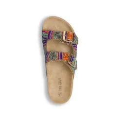 Ciabatte a fascia Donna Multicolore con perline colorate Lora Ferres