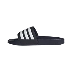 Ciabatte blu in gomma con strisce a contrasto Adidas Adilette Shower