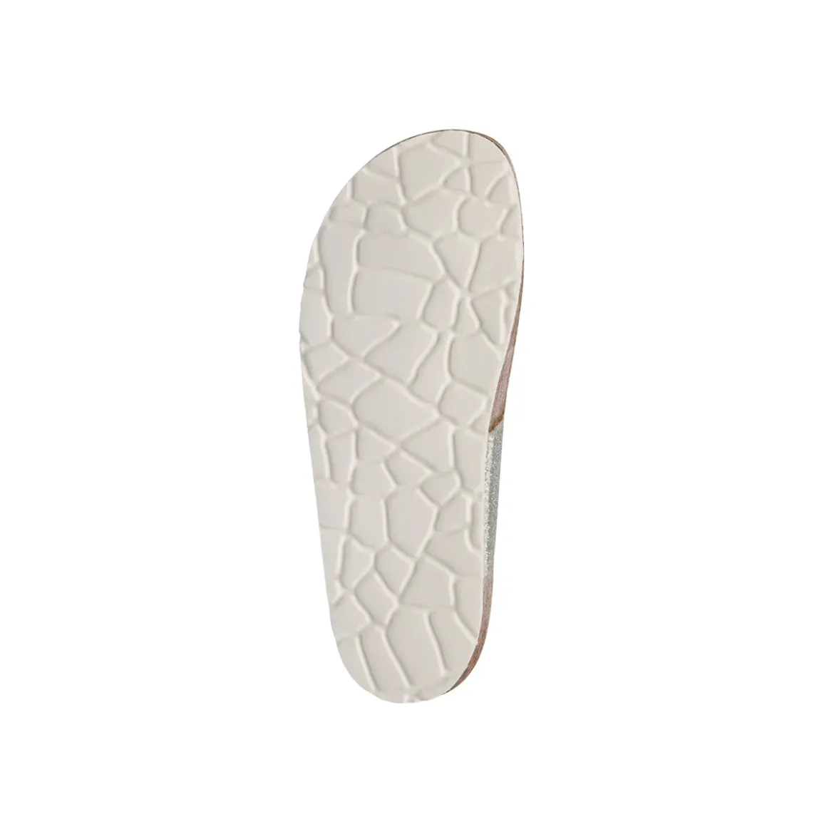 Ciabatte infradito argento glitter da Bambina in pelle Settenote