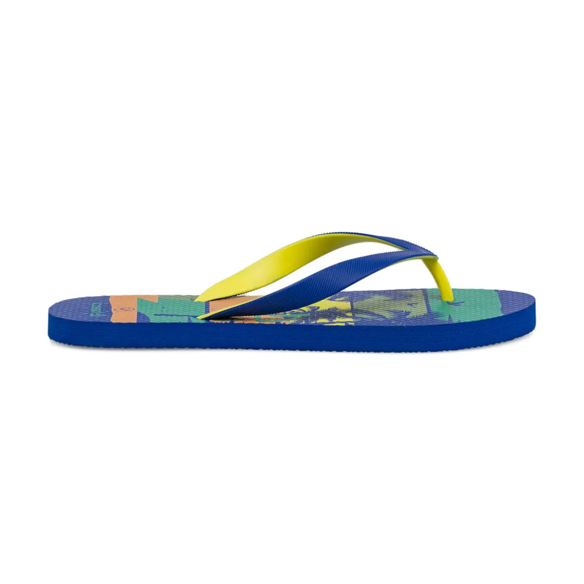 Ciabatte infradito blu da Uomo con stampa tropicale e surf De Fonseca