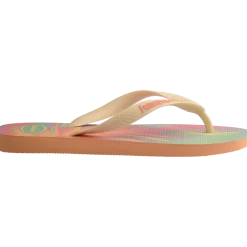 Ciabatte Infradito da Donna Arancioni con fantasia tropicale Havaianas