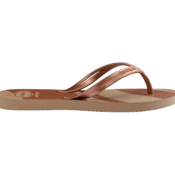 Ciabatte infradito da Donna marroni e oro Havaianas Elegance Print