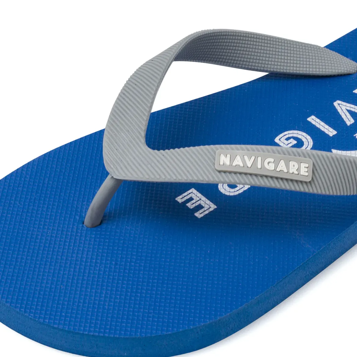 Ciabatte infradito da Uomo Blu con logo bianco e fasce grigie Navigare