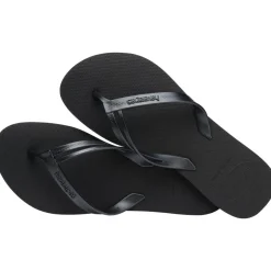 Ciabatte infradito nere da Donna con fascette larghe Havaianas