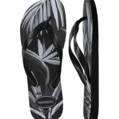 Ciabatte infradito nere da Uomo con stampa tropicale Havaianas