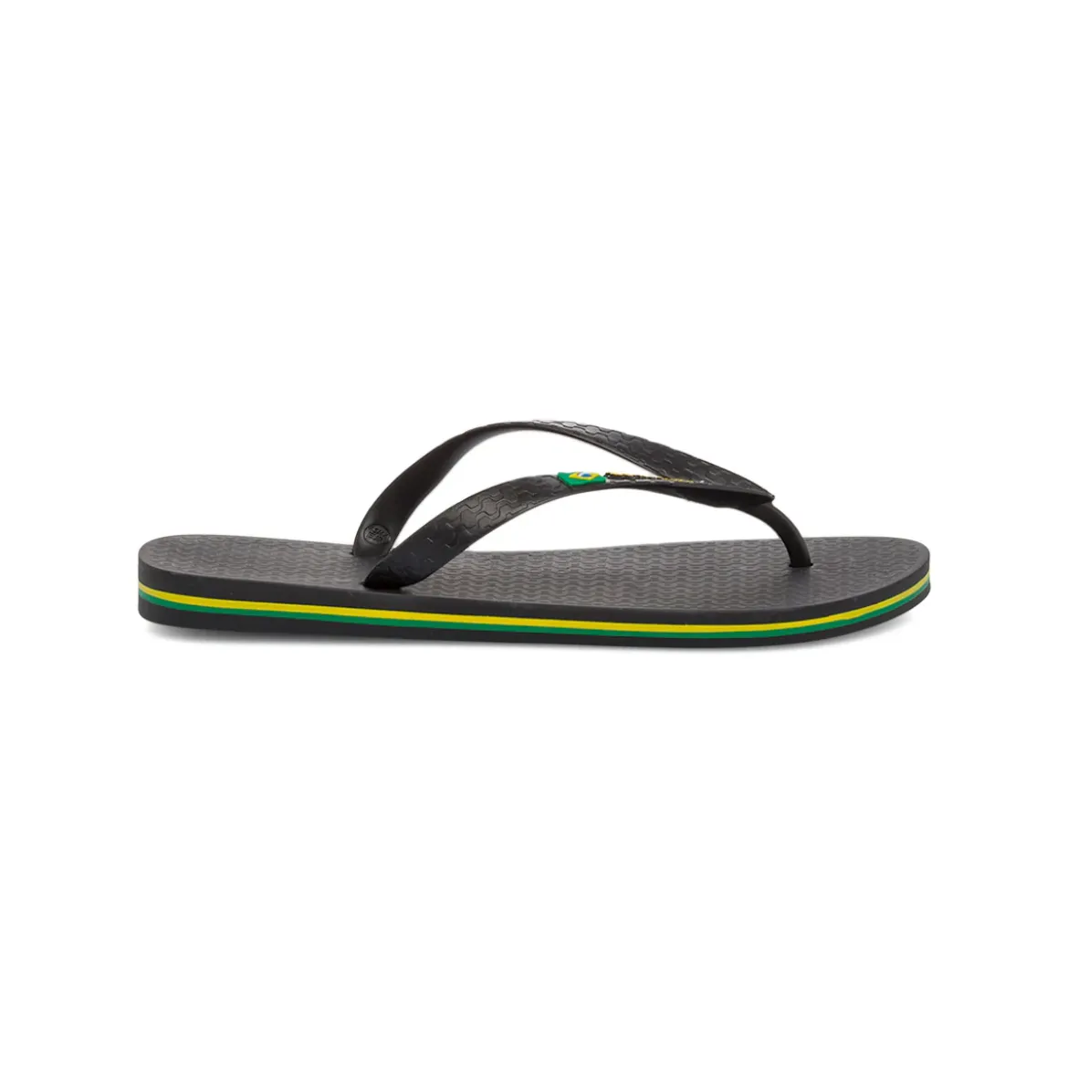 Ciabatte infradito nere da Uomo con logo bandiera Brasile Ipanema Brasil