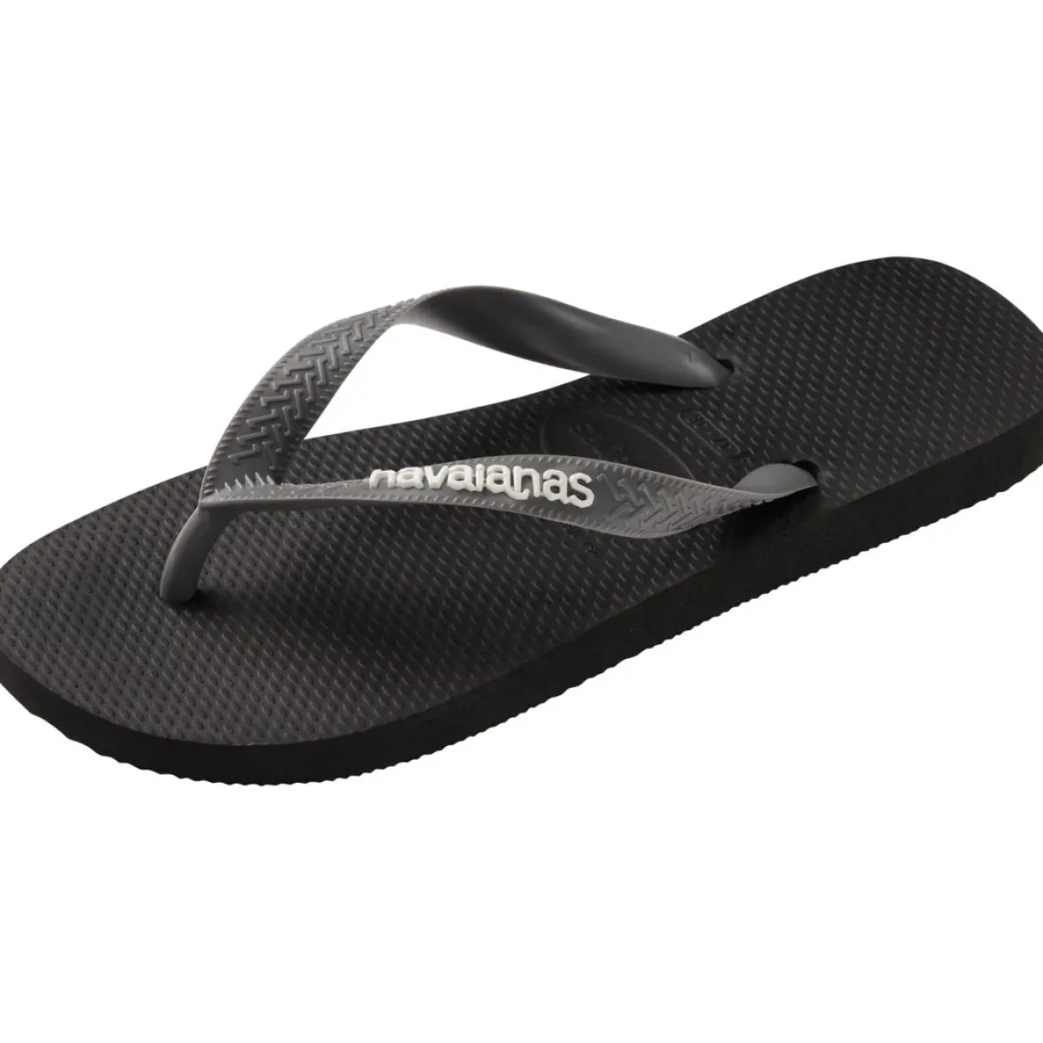 Ciabatte infradito Unisex Nere e grigie con suola in gomma Havaianas