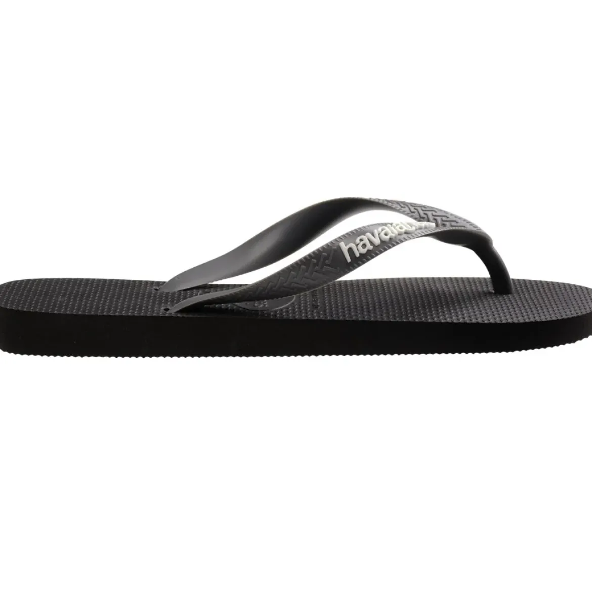 Ciabatte infradito Unisex Nere e grigie con suola in gomma Havaianas