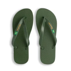 Ciabatte infradito verde scuro da Unisex con bandiera Ipanema Brazil