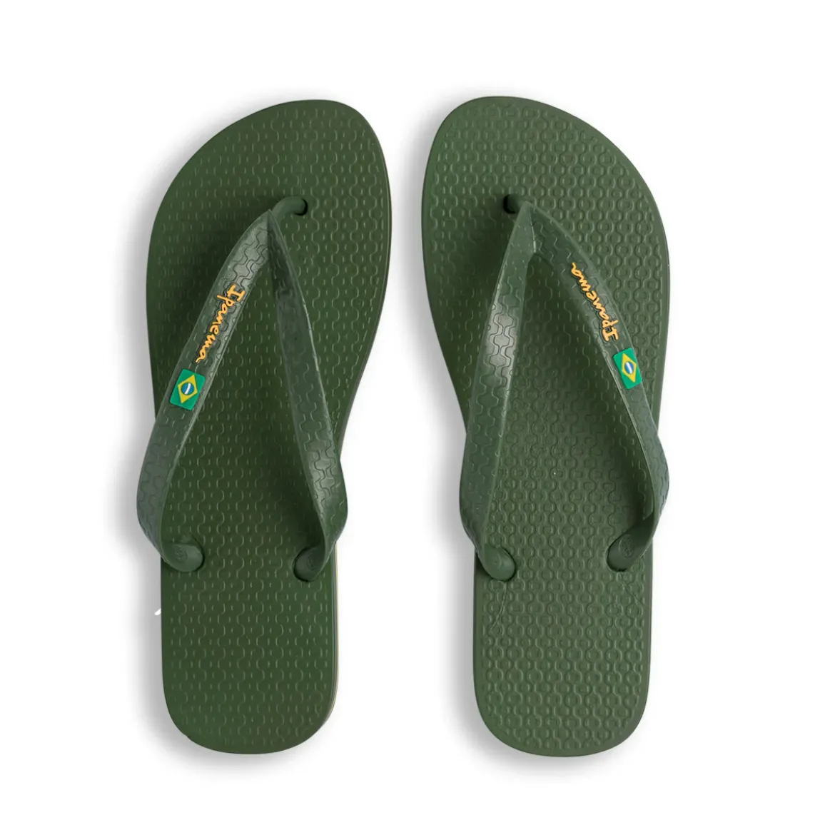 Ciabatte infradito verde scuro da Unisex con bandiera Ipanema Brazil