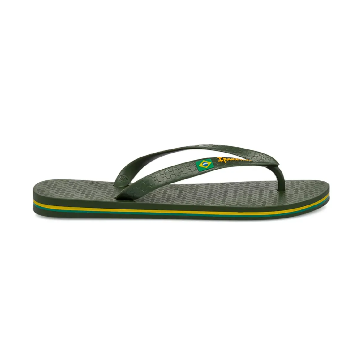 Ciabatte infradito verde scuro da Unisex con bandiera Ipanema Brazil