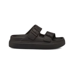 Ciabatte nere da Donna con suola platform Lora Ferres On The Beach