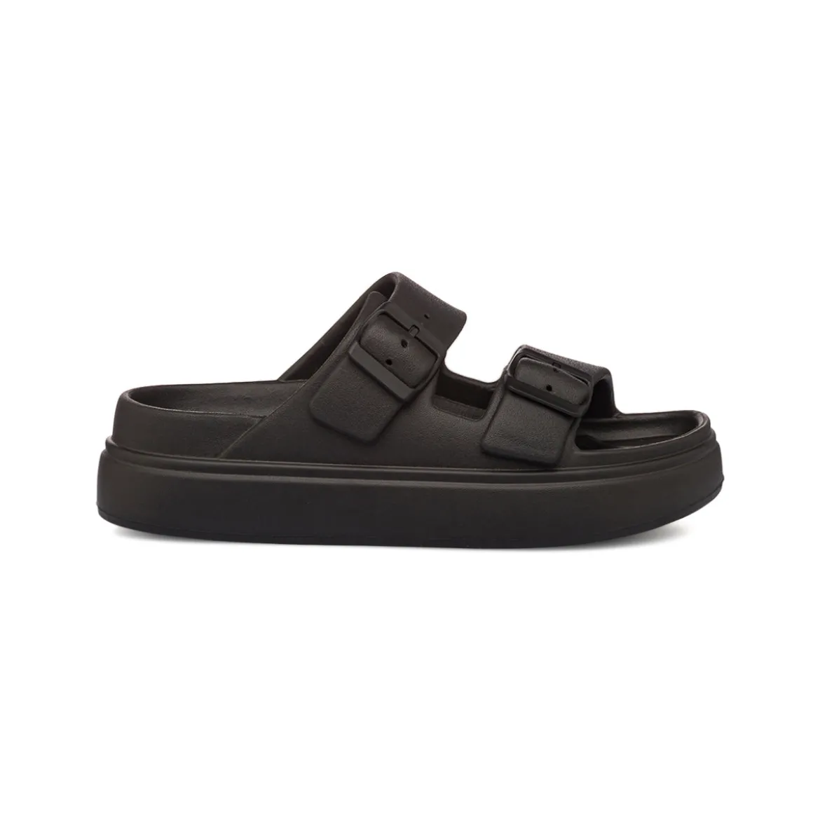 Ciabatte nere da Donna con suola platform Lora Ferres On The Beach