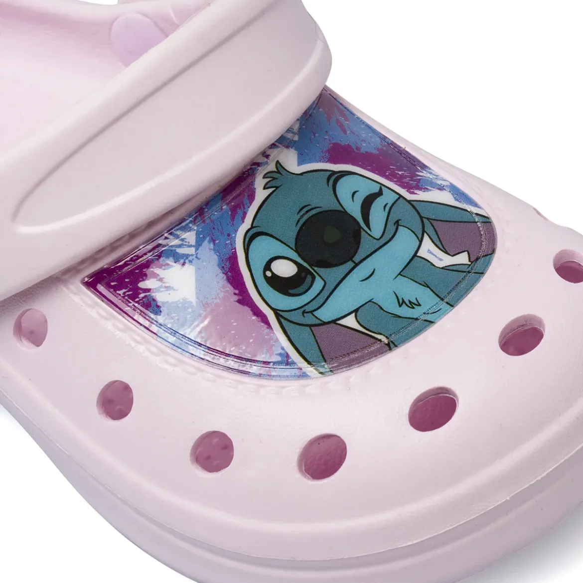 Ciabatte sabot rosa da Bambina con cinturino Lilo & Stitch